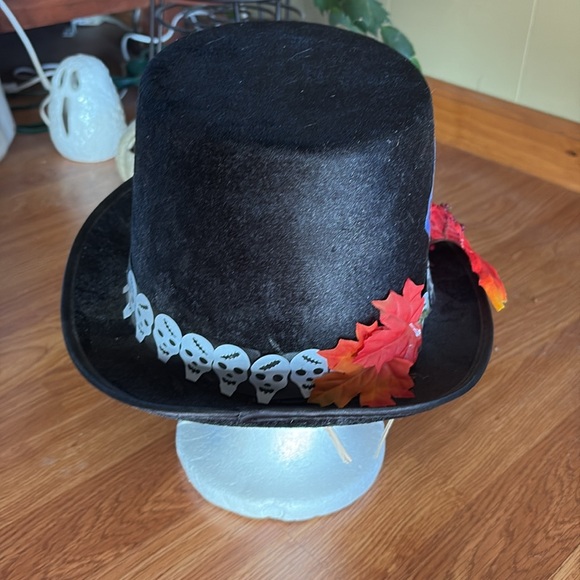 Fall Halloween Card Embellished Black Top Hat - Picture 4 of 7